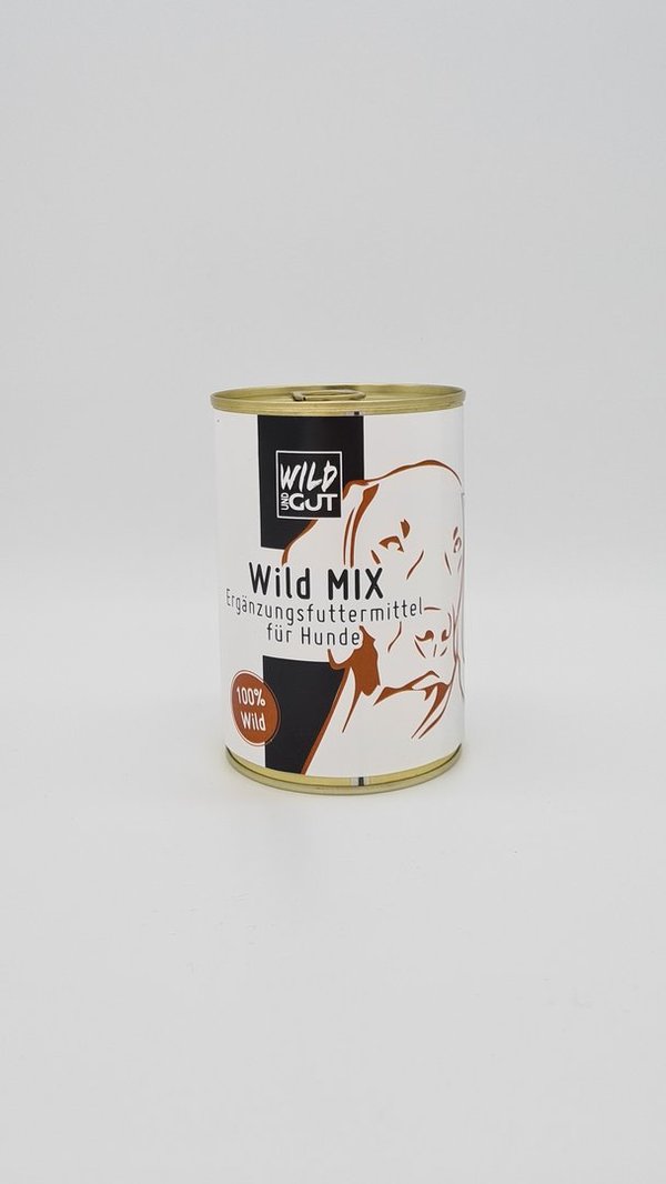 Hunde Menu Wild - Wild Mix Komplett - Wild Fleisch ohne Konservierungsstoffe
